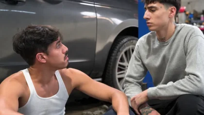 Cogiendo con el mecanico